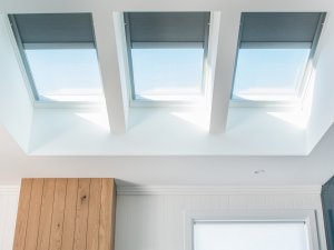kitchen skylights with velux honeycomb blinds in sydney